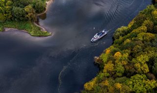 Lodní doprava na přehradě v Brně