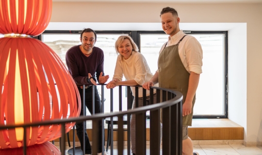 Cafe Placzek: Jiřina Plačková, Michal Grznár a herec Roman Blumaier