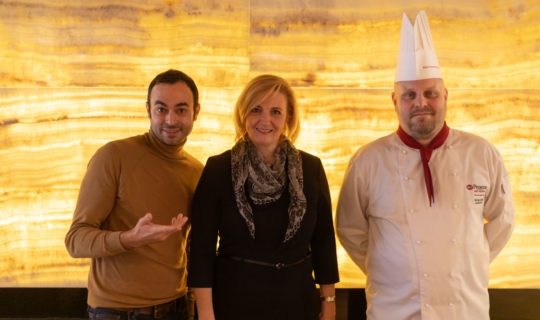Gusto Plzeňka Local Food Restaurant - Michal Janík, Beatrice Vojtková a herec Roman Blumaier