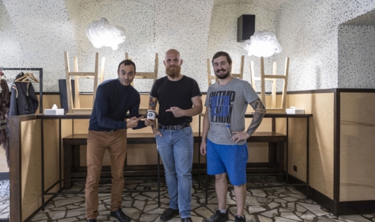 Ramen Brno - herec Roman Blumaier, Jiří Vyzourek a Jan Miňha