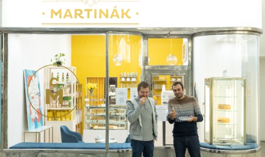 Cukrářství Martinák - Vít Martinák a herec Roman Blumaier