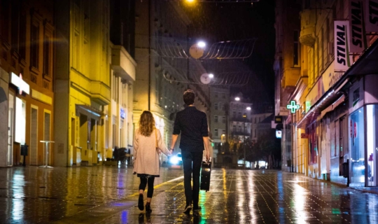 Film Marťanské lodě, natáčený také v Brně, zde ulice Kobližná