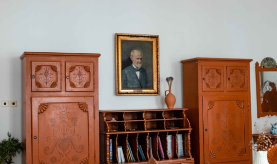 Jurkovičova jizba, obraz Františka Mareše, ředitele Vesny