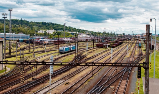 Maloměřické seřazovací nádraží. Foto_Františka Foto