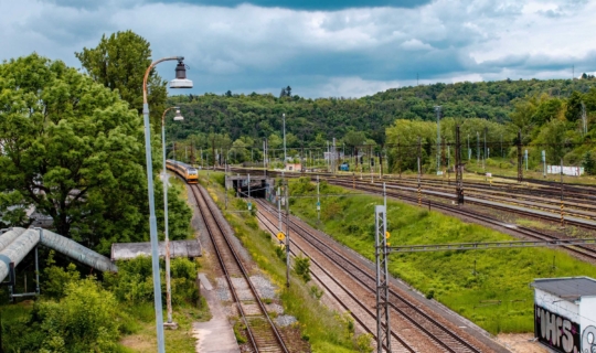 Maloměřické seřazovací nádraží. Foto_Františka Foto